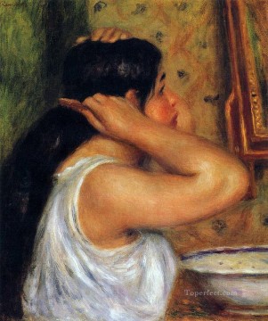 Mujer peinándose Pierre Auguste Renoir Pinturas al óleo
